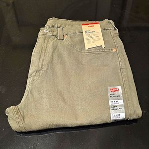Levi's 505 regular 31x32 stretch green